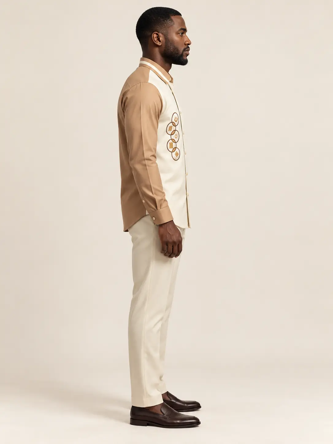 AI visualisation of the side view of the Adinkra 2-Piece