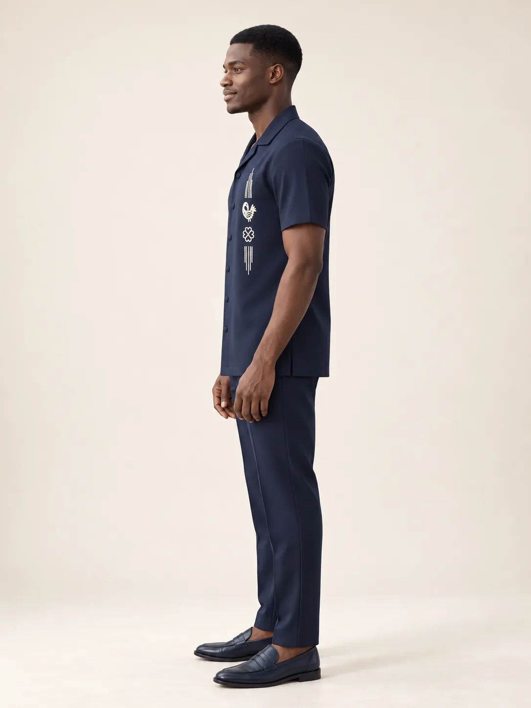 AI visualisation of the side view of the Royal Adinkra Set